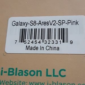 NIB Galaxy S8-ares v2-sp pink case